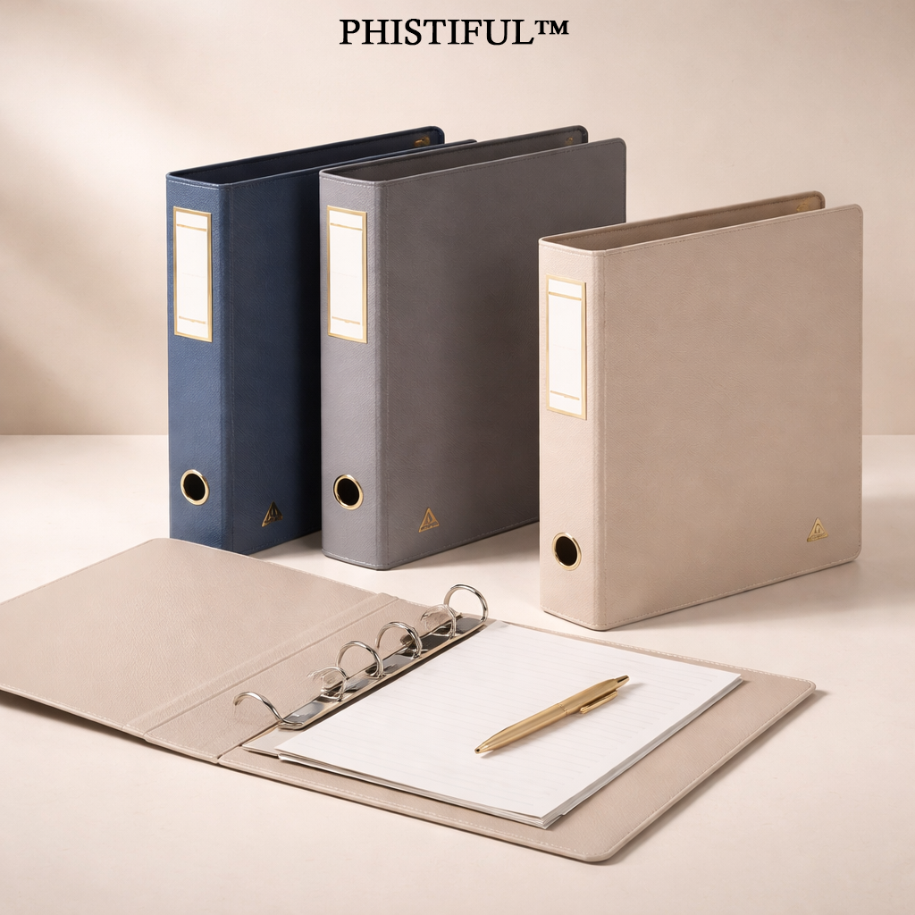 PHISTIFUL™ EleganceFile Luxe Organizer Binder